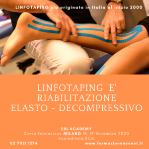 NeuroMuscular Taping NMT training Milano Linfotaping 2020