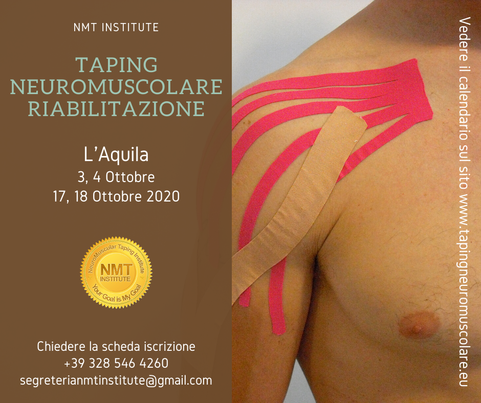 NeuroMuscular Taping NMT training AQUILA 2020 | Taping Neuromuscolare